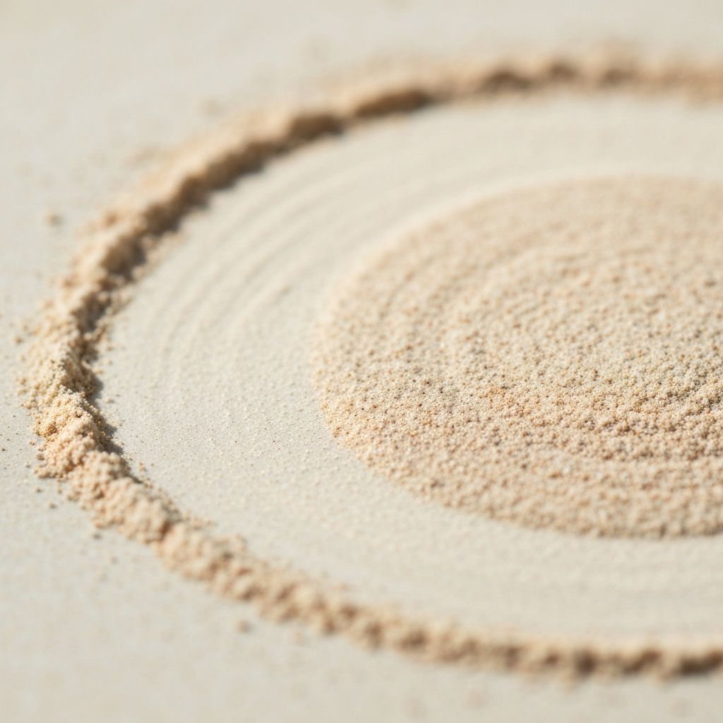 Pulverform — natürliche Körner und Pulver